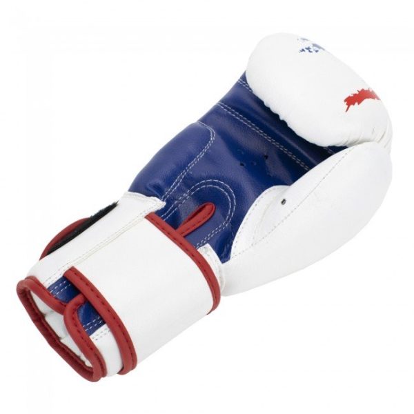Боксови Ръкавици Super Pro Talent Boxing Gloves Red White Blue 4