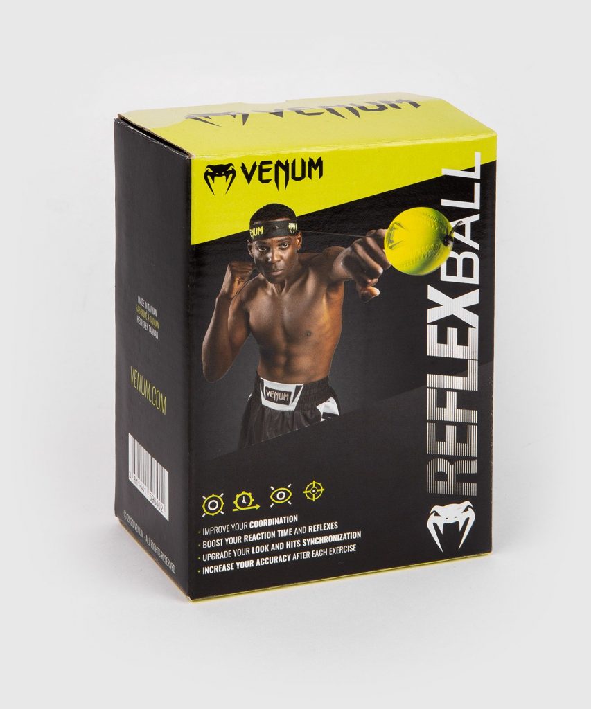 Топче за реакция Venum Reflex Ball - кутия и съдържание на комплекта