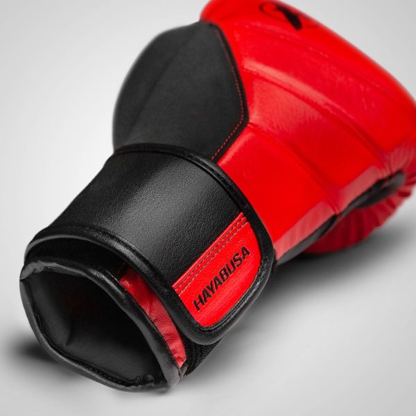 РЪКАВИЦИ HAYABUSA T3 BOXING GLOVES RED BLACK 1