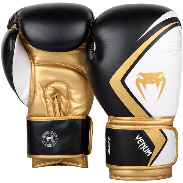 РЪКАВИЦИ VENUM BOXING GLOVES CONTENDER 2 BLACK WHITE GOLD