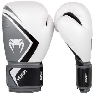 боксови ръкавици venum boxing gloves contender 2.0 white/grey/black 