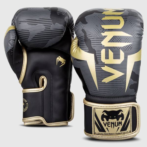 боксови ръкавици venum elite dark camo gold 1 1