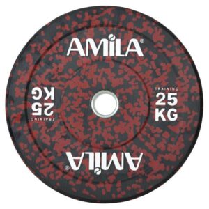 олимпийски гумиран диск amila bumper 25кг - 2бр