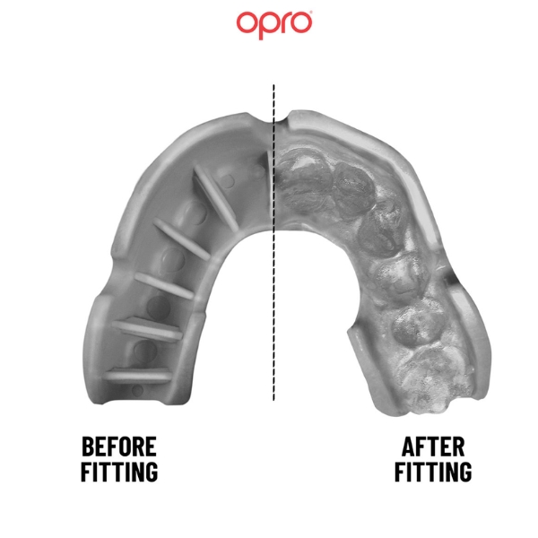 протектор за зъби opro silver jawz black/silver 2