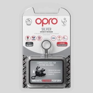 протектор за зъби opro silver jawz black/silver 3