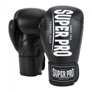 Ръкавици Super Pro Champ Boxing Gloves Black White 10