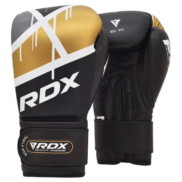 боксови ръкавици rdx f7 ego black golden