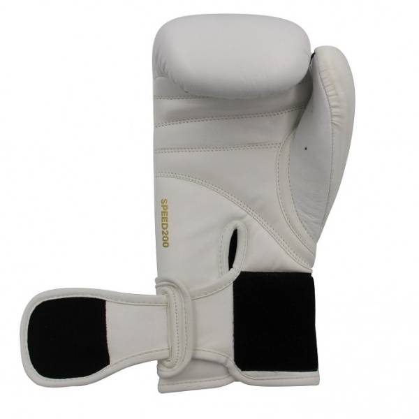 боксови ръкавици adidas speed 200 white/gold 2