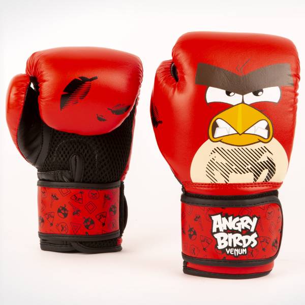 детски боксови ръкавици venum angry birds red