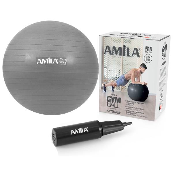топка за гимнастика amila fitness 75см