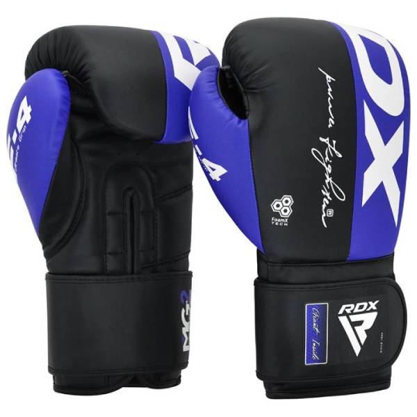 боксови ръкавици rdx f4 black/blue 1