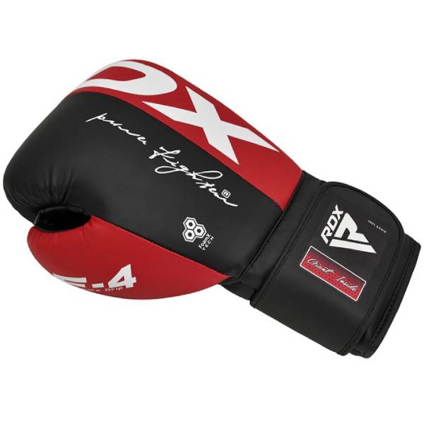 боксови ръкавици rdx f4 black/red 1