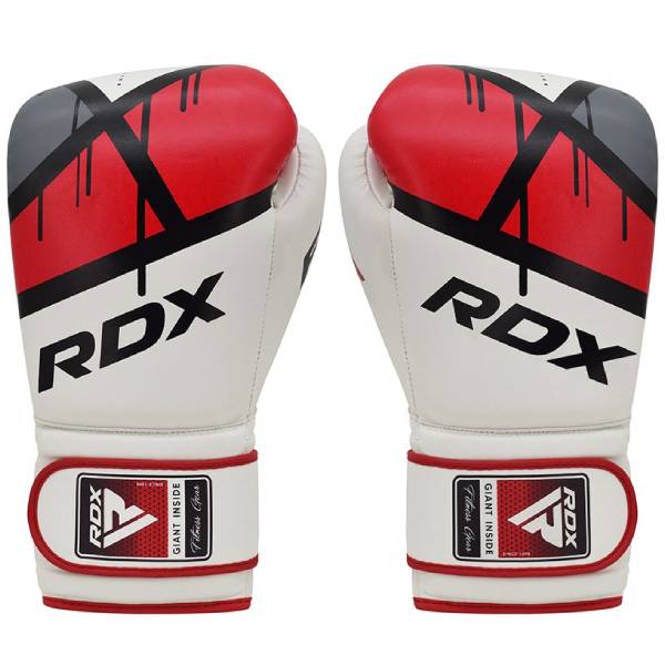 боксови ръкавици rdx f7 ego black red 1