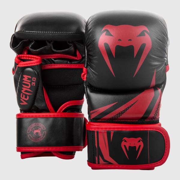 мма ръкавици venum sparring gloves challenger 3.0 black/red