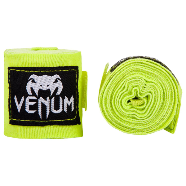 бинтове за бокс venum neon yellow 450см