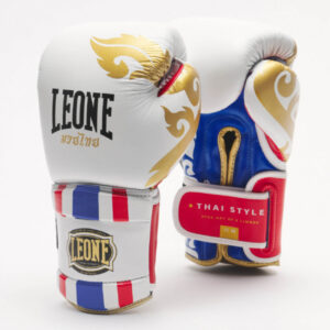 боксови ръкавици leone thai style white