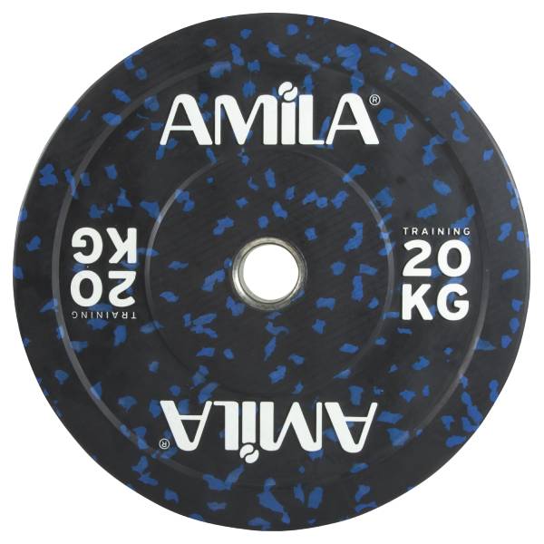 олимпийски гумиран диск amila bumper 20кг - 2бр 1
