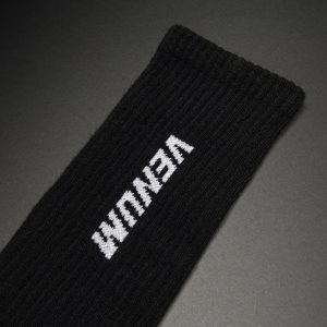 чорапи за бокс venum essential crew socks (set of 3 pairs) - black/white 1
