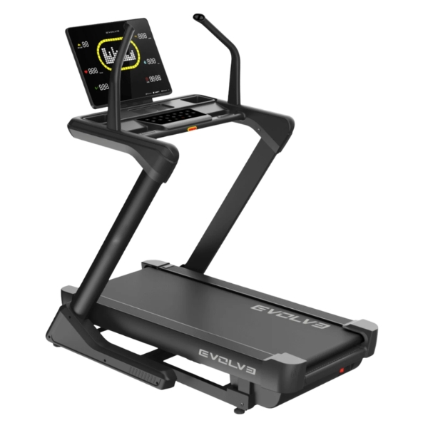 Бягаща пътека Evolve 225-LED страничен изглед — LeaderFitness