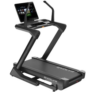 Бягаща пътека Evolve 225-TFT с 21.5 инча TFT конзола – изглед отпред вдясно