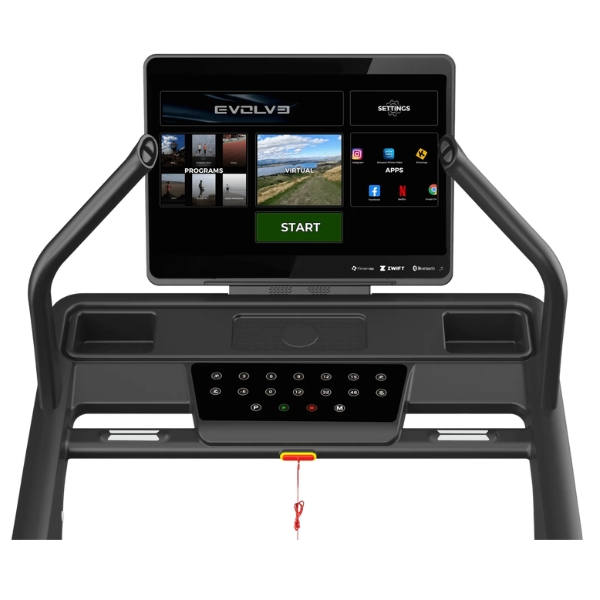 Бягаща пътека Evolve 225-TFT – 21.5 инча TFT конзола с програми, виртуални маршрути и приложения