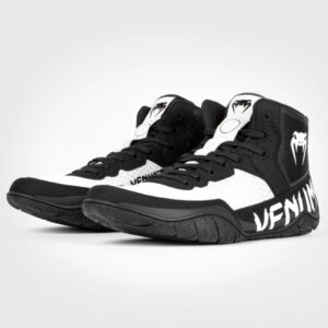 обувки за борба venum elite wrestling shoes black/white