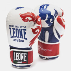 боксови ръкавици leone muay thai white