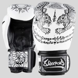 боксови ръкавици 8 weapons sak yant tigers white/black 1