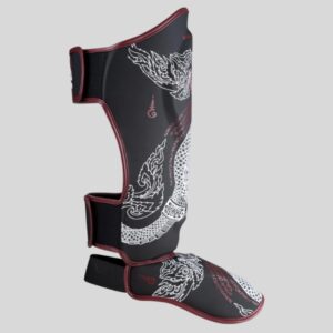 протектори за крака 8 weapons sak yant naga black/maroon 1