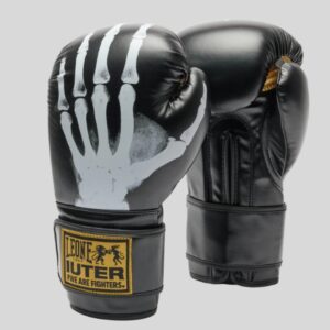 боксови ръкавици leone x iuter boxing gloves black
