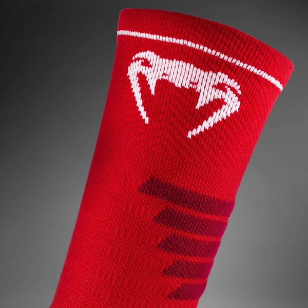 чорапи venum elite performance crew socks - red/white 2