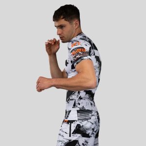рашгард ufc zenith by venum authentic fight week men's white performance rashguard 3