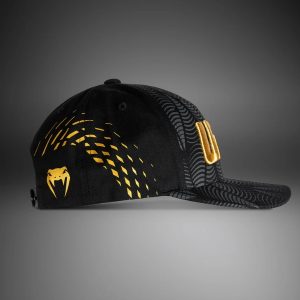 шапка ufc zenith by venum authentic fight night cap - black gold 2