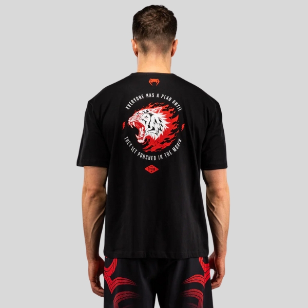 тениска venum x mike tyson tiger t-shirt - deep black 1
