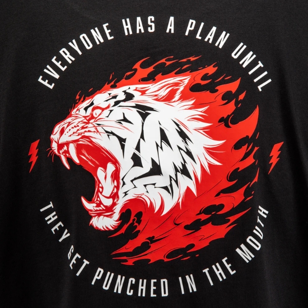 тениска venum x mike tyson tiger t-shirt - deep black 3