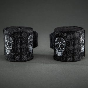 Бинтове за Бокс Venum Santa Muerte Handwraps - Black/White 3m