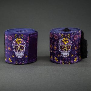 Бинтове за Бокс Venum Santa Muerte Handwraps - Dark Purple 4m