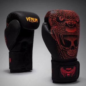Боксови Ръкавици Venum Quetzal Fury Boxing Gloves - BlackFury Red Tangerine