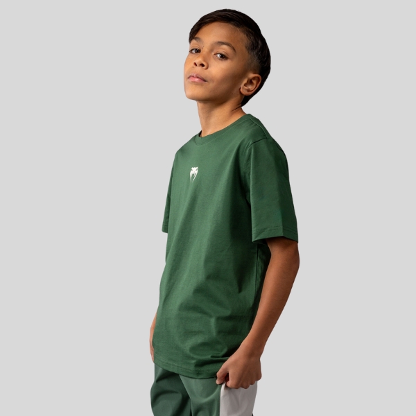 Детска Тениска Venum Contender T-Shirt - Forest Green/ Off White 1