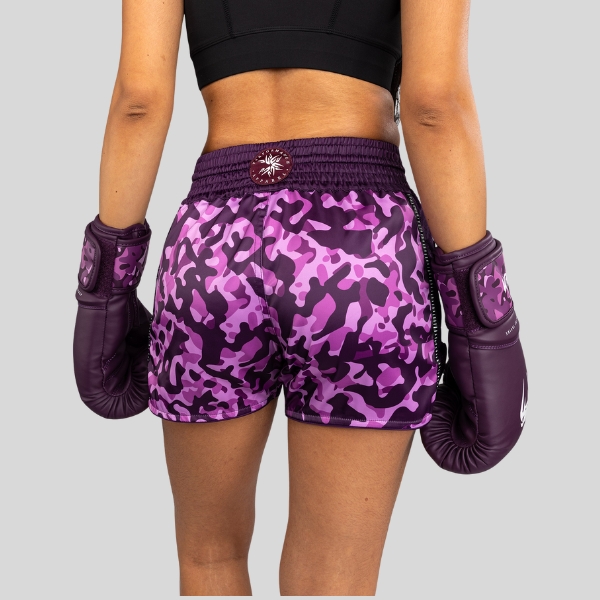 Муай Тай Шорти Venum Iris Muay Thai Shorts - Plum/Pink 1