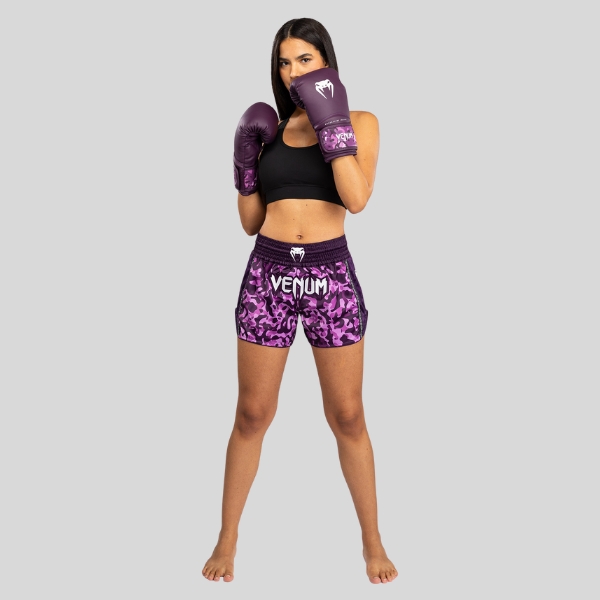 Муай Тай Шорти Venum Iris Muay Thai Shorts - Plum/Pink 3