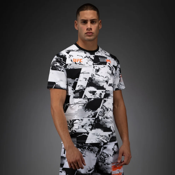 Тениска UFC Zenith by Venum Authentic Fight Week Men's White Performance Short Sleeve T-Shirt 2