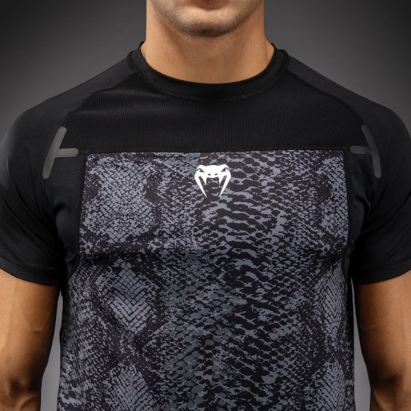 Тениска Venum G-Fit Scales Dry-Tech T-Shirt - Black Charcoal Grey 2