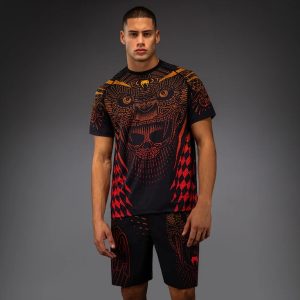 ениска Venum Quetzal Fury Dry-Tech T-Shirt - Black Fury Red Tangerine