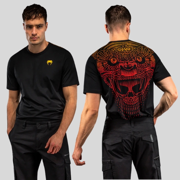 Тениска Venum Quetzal Fury T-Shirt - Black/Fury Red/ Tangerine