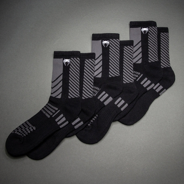 Чорапи Venum Vector Crew Socks 3 Pack - Black Grey 1