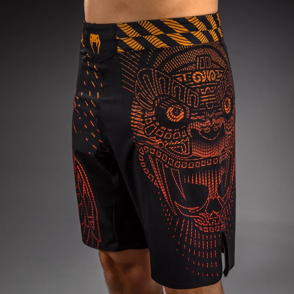 Шорти Venum Quetzal Fury Fightshorts - Black Fury Red Tangerine 3