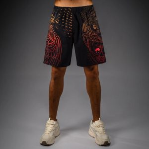 Шорти Venum Quetzal Fury Training Shorts - BlackFury Red Tangerine