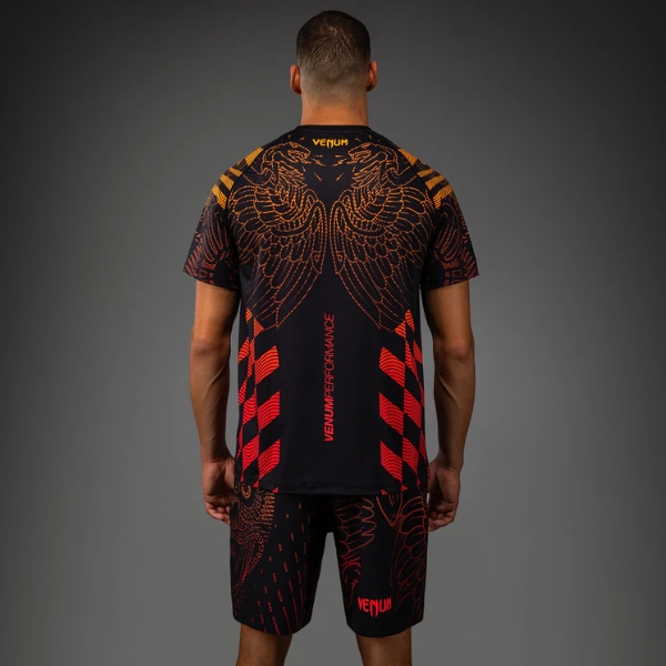 ениска Venum Quetzal Fury Dry-Tech T-Shirt - Black Fury Red Tangerine 1