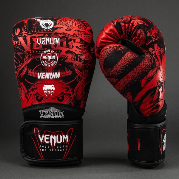 Боксови Ръкавици Venum 20th Anniversary Boxing Gloves - Black Red 1